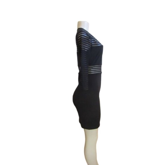 NWT Lulus Perfect Black Mesh Bodycon‎ Dress  Size Small - Picture 5 of 8